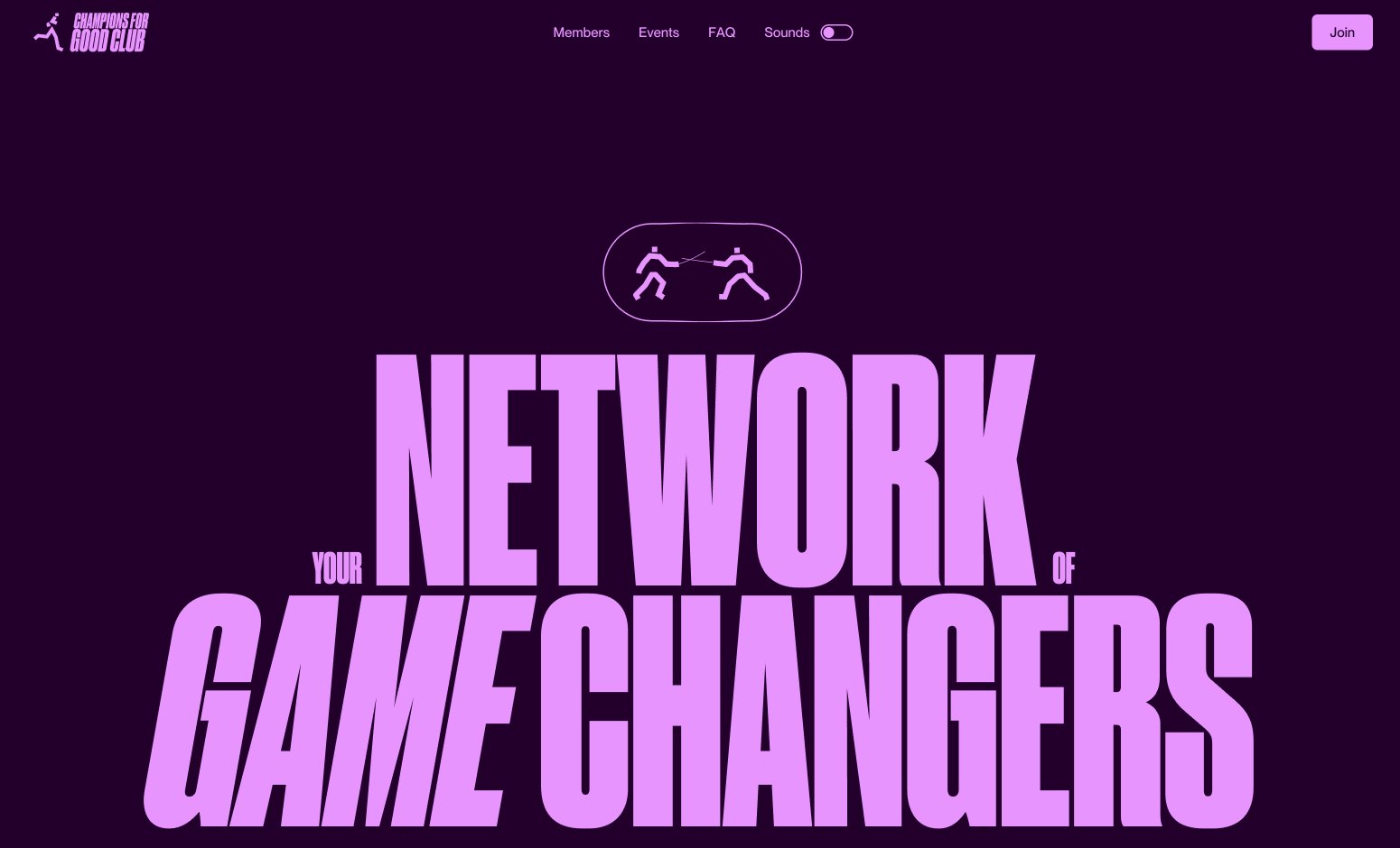 Champions4Good — Bold Editorial Motion